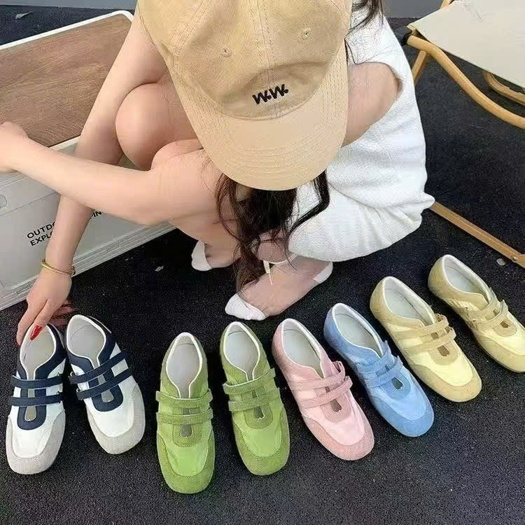 Giày thể thao nữ quai dán phối viền thời trang hàng QCCC TT09 ANN_Official