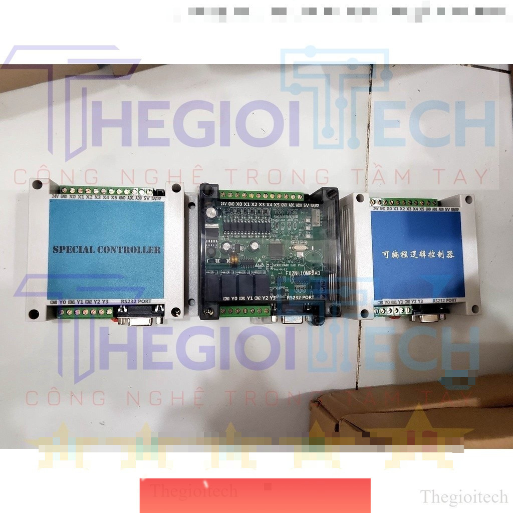 Board Mạch lập trình PLC Mitsubishi FX3U FX1N FX2N-10MR FX2N 6MR 2AD 2DA RS485 MODBUS RTU  Relay FK1