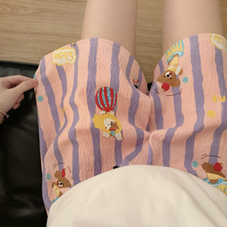 M-5XL Phim hoạt hình giải trí mùa hè Kitty Home Quần ngắn ống rộng