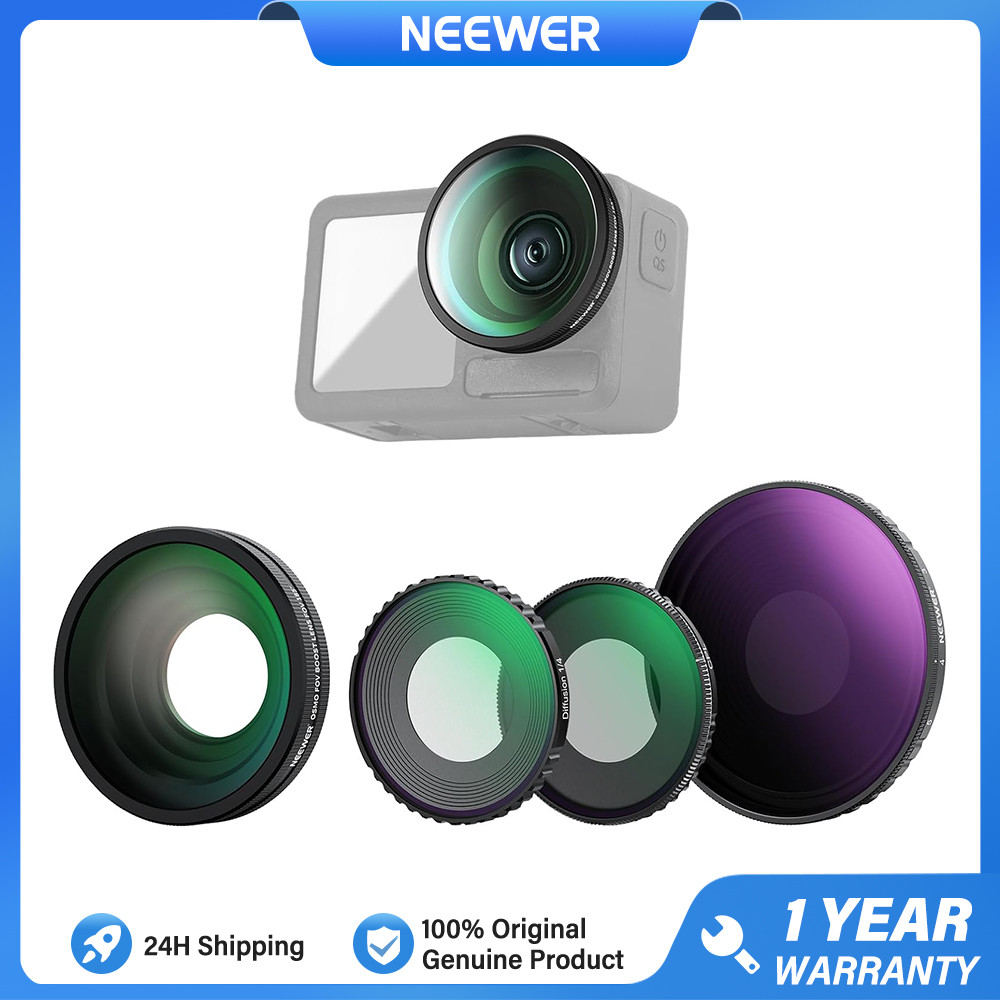 Bộ ống kính lọc vít 4 trong 1 NEEWER FL-53 cho Osmo Action 5 Pro & 4