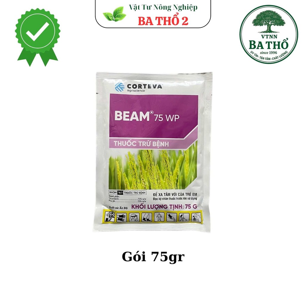 Thuốc Trừ Bệnh Beam Mỹ 75WP - Đặc Trị Bệnh Đạo Ôn 75gr (gói)