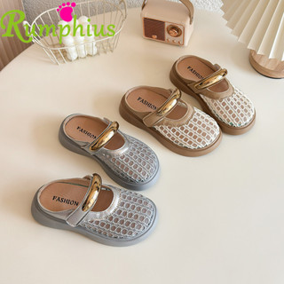 Rumphius Tất Cả Trận Đấu Thoáng Khí Lưới Nửa Dép Cho Bé Gái Thời Trang Giải Trí Đế Mềm Chống Trơn Trượt Giày Trẻ Em Size 23-36
