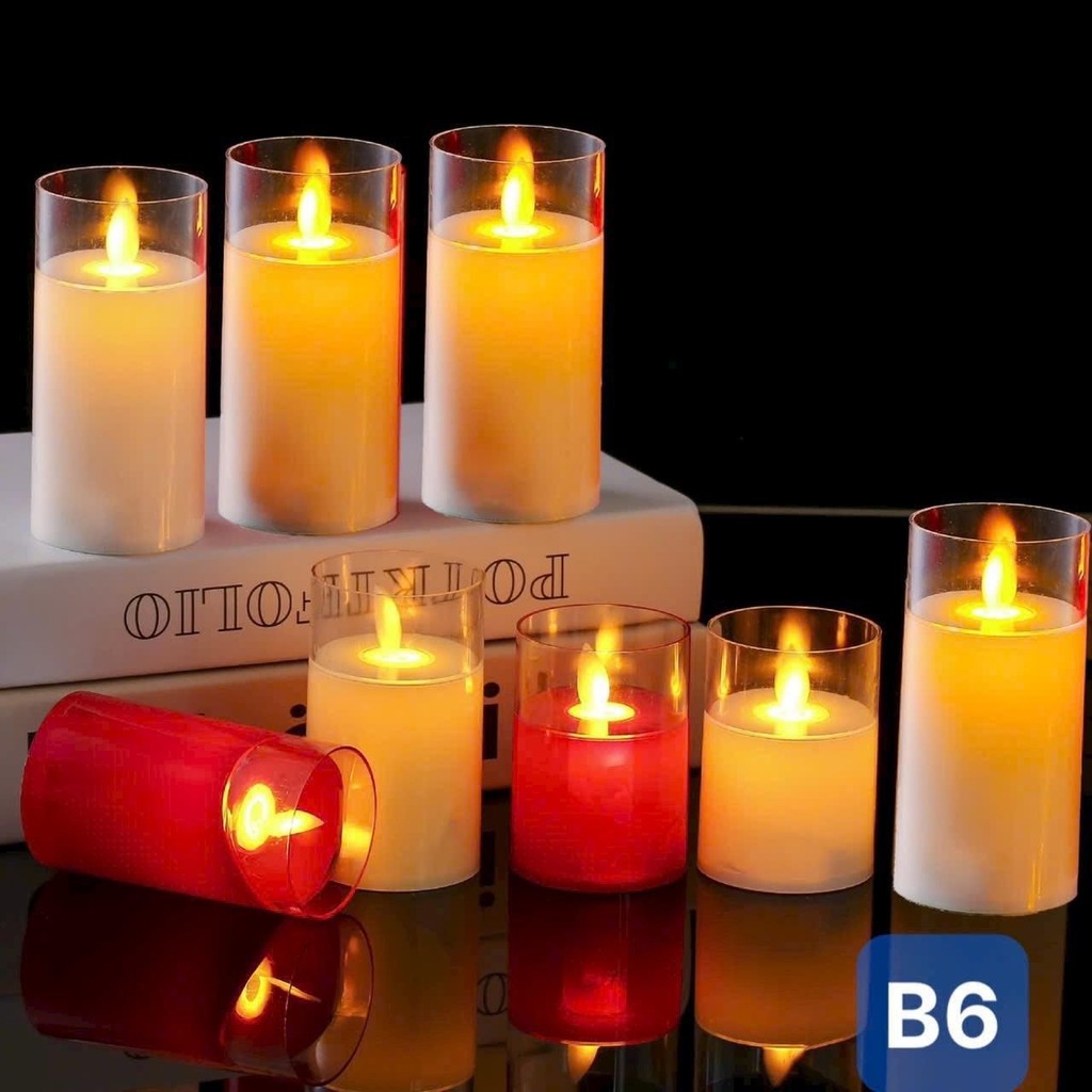 Bộ 2 Đèn Sáp Điện Tử,Đèn Cầy Điện Tử, Nến Điện Tử