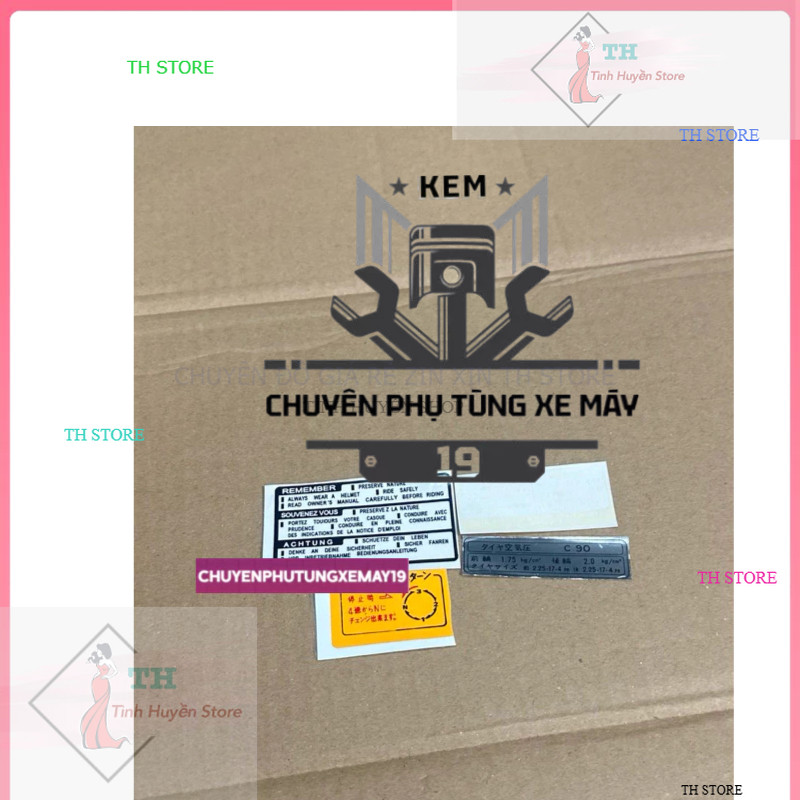 Bộ tem thông số cub90 (TH STORE)