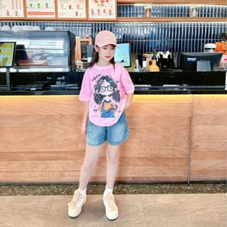   15-40kg  set cotton loang quần jean cho bé gái size nhỡ đại 