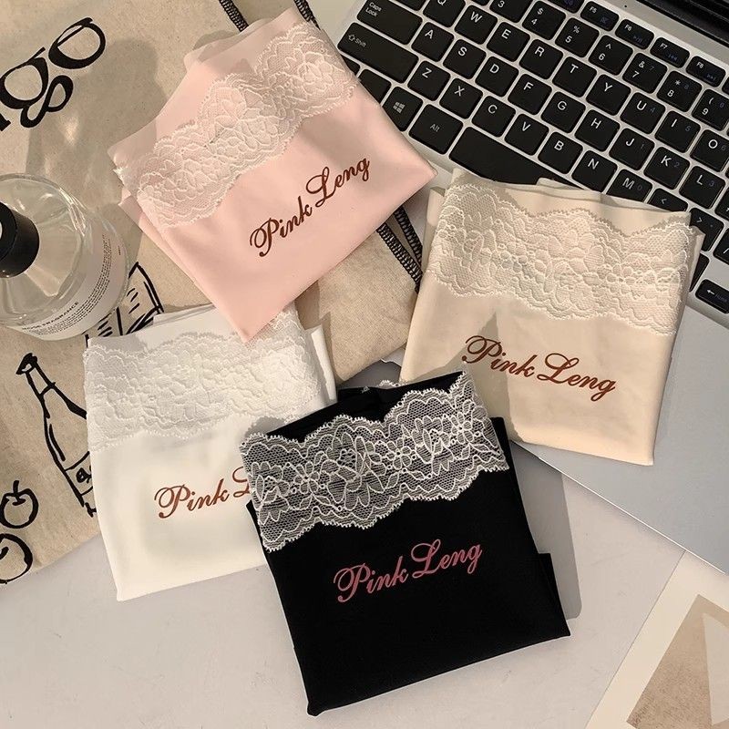 Phong Cách Mới Ice Silk Liền Mạch Boxer Ren Gợi Cảm Nữ Boxer Quần Đùi Nữ Mùa Hè 2025