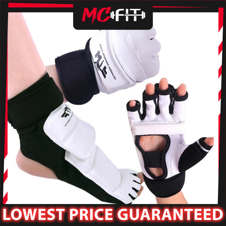 MCFIT Găng tay Taekwondo dành cho người lớn / trẻ em / Bảo vệ chân Taekwondo / Găng tay đấm bốc che 