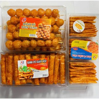 Bánh bò quẩy hộp bánh bò xiên vừng bò vừng miếng loại hộp đặc biệt đồ ăn vặt ngon giá rẻ