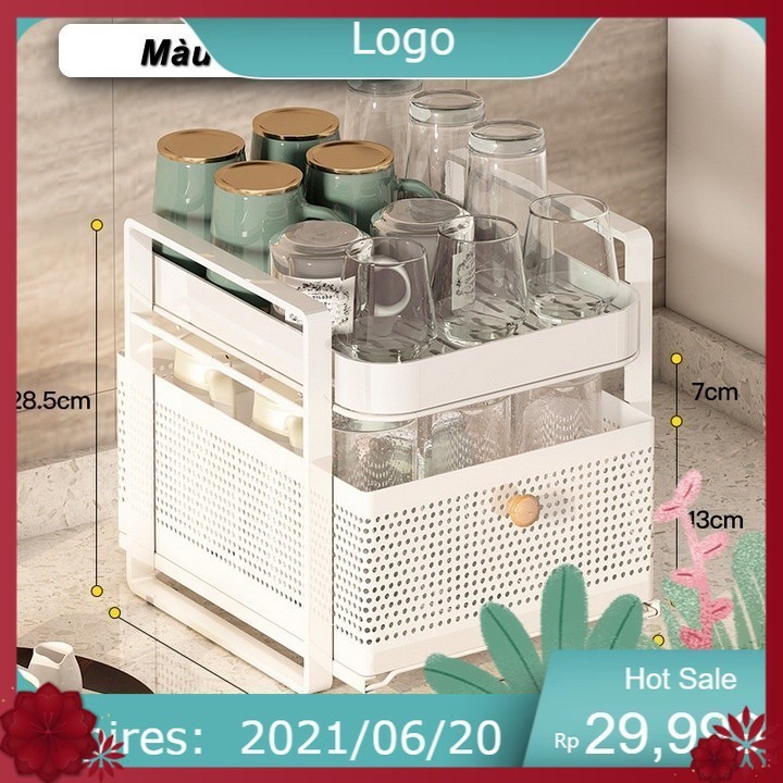 Kệ Đựng Ly Ráo Nước SQUARE CUBIC ⚜️Euro Store⚜️