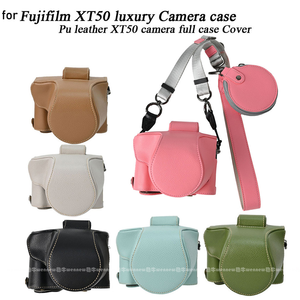 Túi đựng máy ảnh XT50 sang trọng Túi đựng máy ảnh da Pu cho Fujifilm XT50 Fuji XT50 X-T50