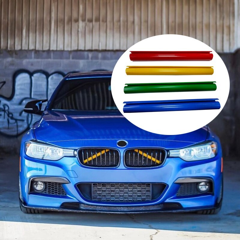 Xe Phía Trước Lưới Tản Nhiệt Viền Dải Bao Khung Dán Cho Xe BMW F10 E60 F30 F32 F20 F22 F06 F02 F25 F