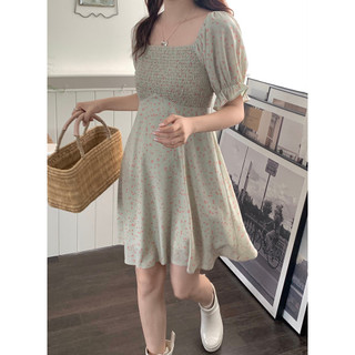 Đầm Lovito vải gân họa tiết hình học phong cách thường ngày cho nữ LNE61246