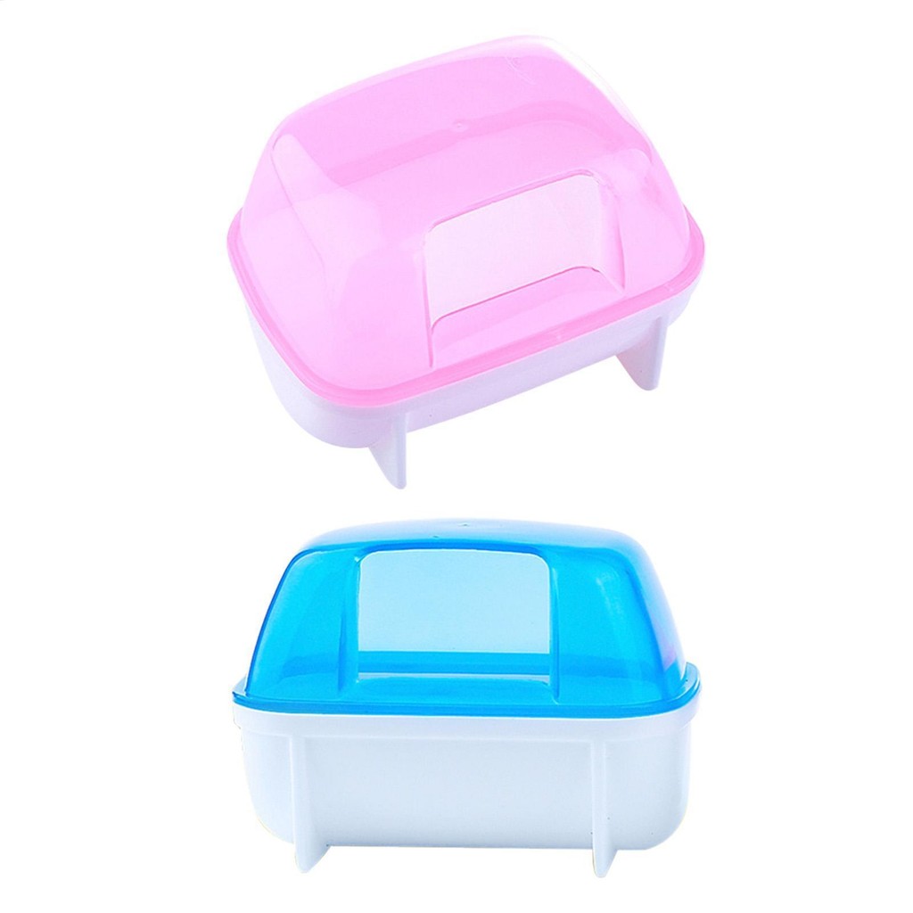 Hamster Sand Bath Hamster Bath Sand Bath Box Hamster Litter Box Detachable Hamster Bathtub Toilet Dw