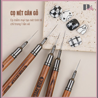  Cọ nét cán gỗ Nail Brush - Cọ râu - Cọ vẽ trang trí nail móng tay 