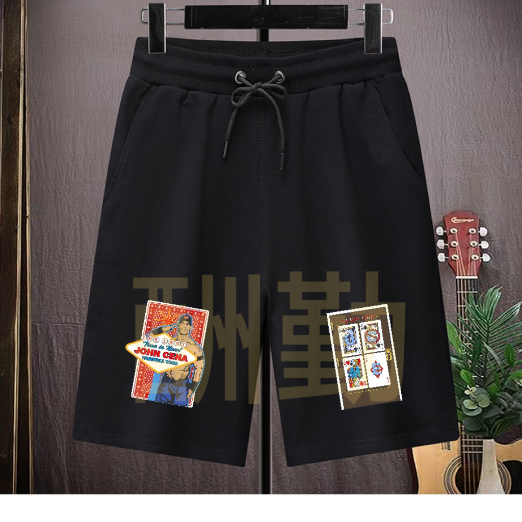 Bán Mới WWE John Cena John Cena Cùng Đấu Vật Cotton Thoáng Khí Rời Quần Short Nam 1123