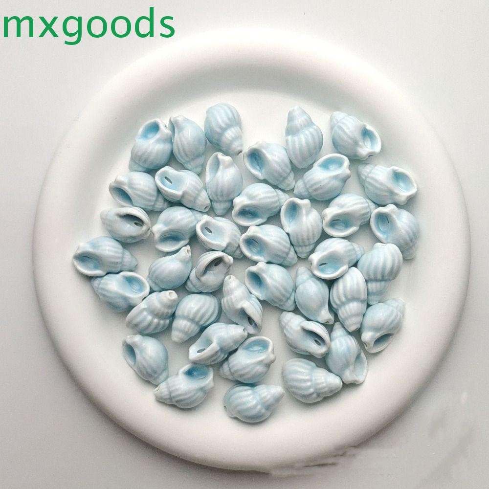 MXGOODS 10 Cái / Bộ Hạt Vỏ Conch 3D Handmade CraftSpacer Hạt Rời Cá Tính Hoạt Hình Nhiều Màu Sắc Dễ Thương Trang Sức Làm Chất Liệu DIY