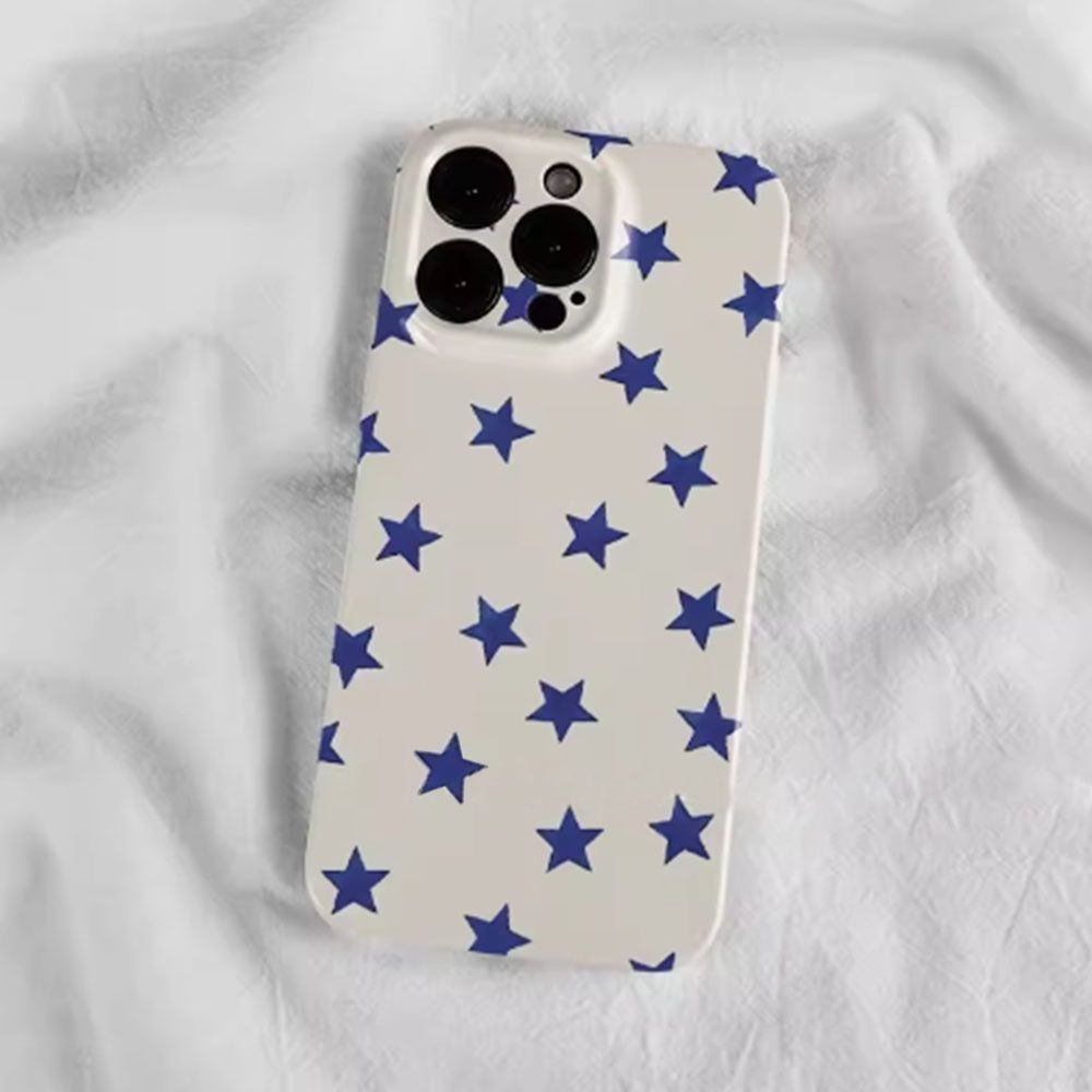 Ốp Điện Thoại Ngôi Sao Xanh Toàn Màn Hình Độc Đáo Thích Hợp Cho iPhone 13ProMax 11 16ProMax 7 / 8plu