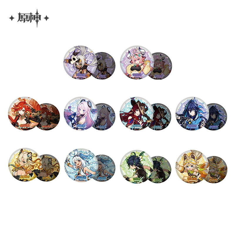 Sunsyea Genshin Impact Chính thức Merch miHoYo Original Authentic Natlan Series Huy hiệu Mualani Kin