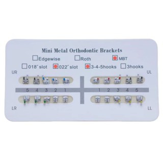 Bộ vật liệu khung chỉnh nha 20 mảnh (3 móc / 345 móc / Không cần móc) | Dụng cụ nha khoa chuyên nghiệp cho các mẫu niềng răng & huấn luyện