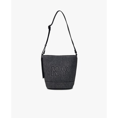 MLB - Túi đeo vai nữ Denim Coopers Mega_3ABML054N-50BKS