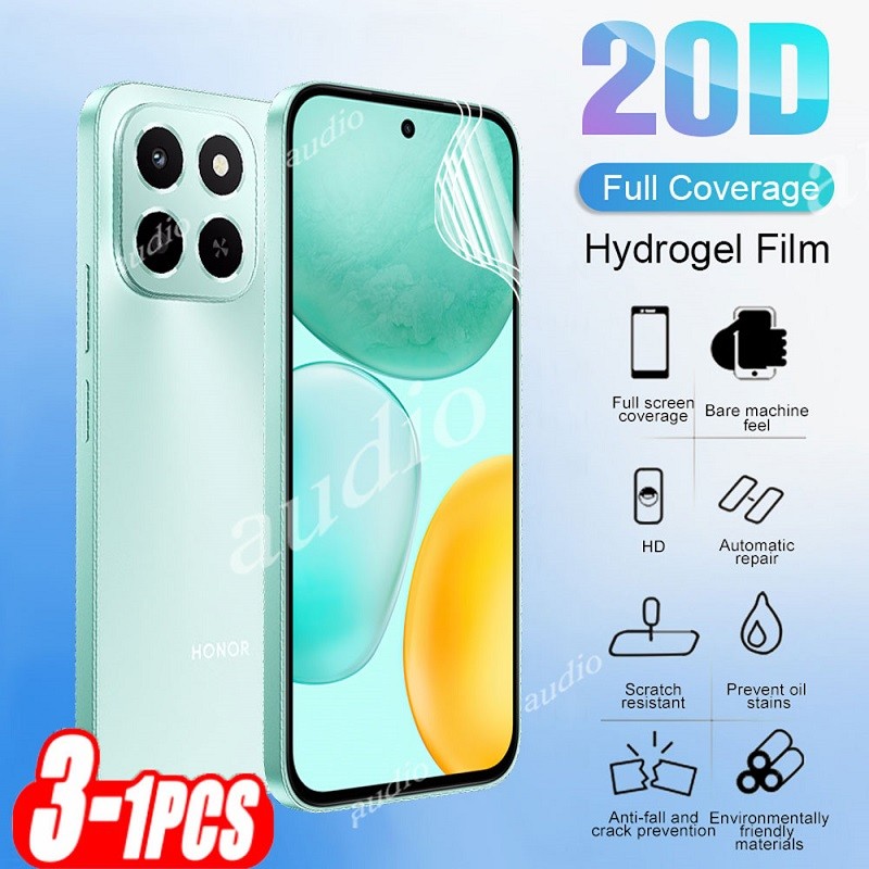 Honor X6C 4G 3 Phim Hydrogel Bảo Vệ Toàn Diện 20D Cho honor X6C HonorX6C 4G 2025 Bảo Vệ Màn Hình Khô