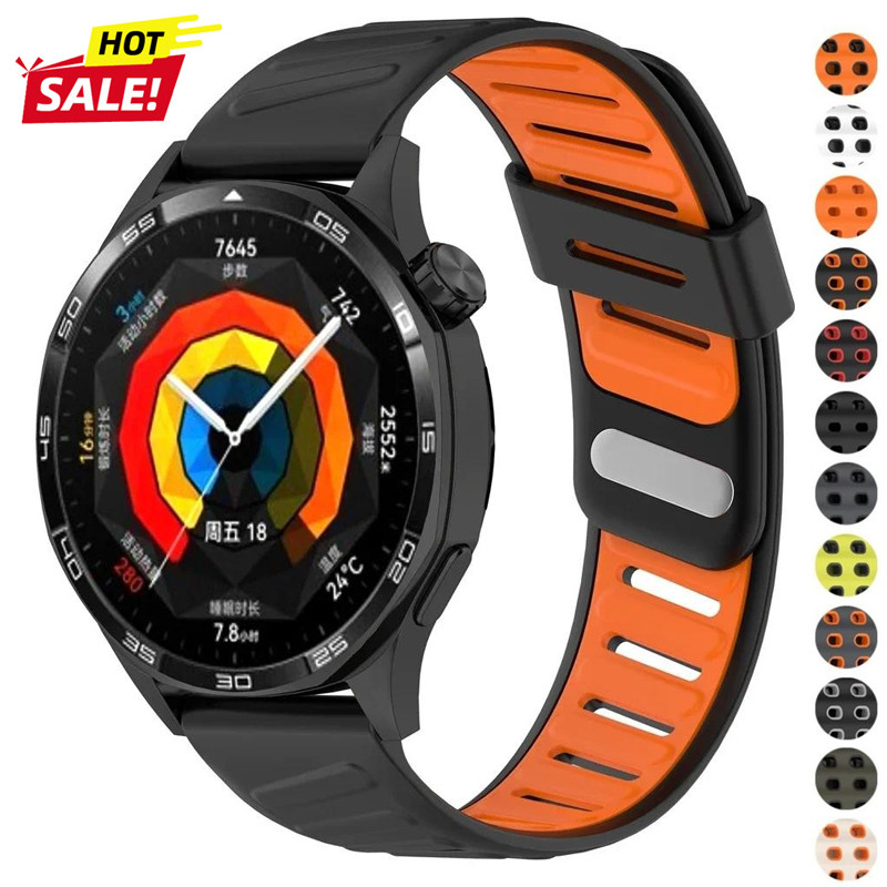 Dây đeo silicon 22mm cho Huawei Watch GT 5 GT5 46mm Dây đeo đồng hồ Vòng đeo tay Huawei GT5 Pro 46mm