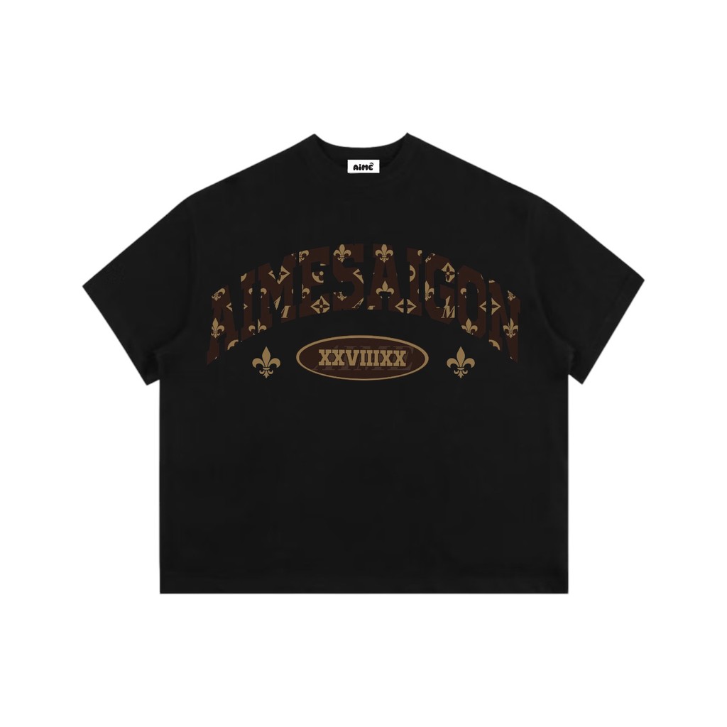 [Ver3] Áo Thun Boxy AIMÉ Cotton Cổ Tròn Nam Nữ "AIMESAIGON XXVIIIXX" Áo Phông Nữ Form Rộng Nữ Mùa Hè Kiểu Đẹp Nam Nữ | BigBuy360 - bigbuy360.vn