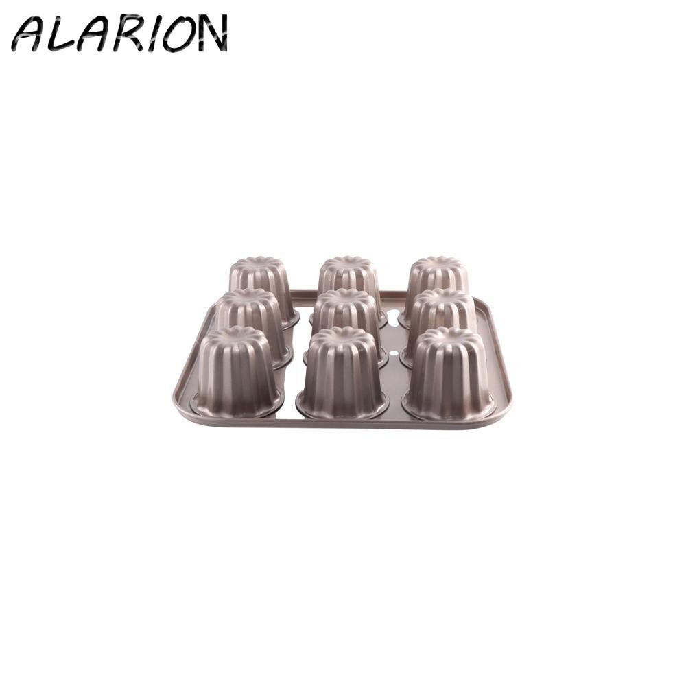 ALARION Canele Khuôn Mousse Custard Bánh Ngọt Thép Carbon Nồi Chảo Bánh Chống Dính