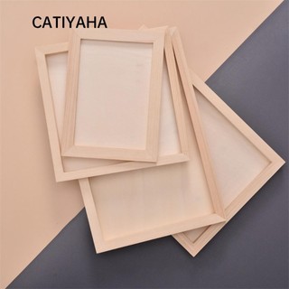  Khung Ảnh CATIYAHA Khung Đất Sét Trống Tạo Hóa DIY Gỗ Thủ Công Bằng Gỗ Đa Kích Thước Trang Trí Tiệc Nghệ Thuật Xếp Hình Giá Đỡ Trẻ Em Vẽ Tranh 