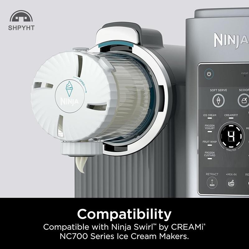 [SHPYHT] Pints Và Nắp Cho Máy Làm Kem & Mềm Dòng Swirl NC700, Máy Rửa Chén An Toàn, XSK7PNTLD2B64B M