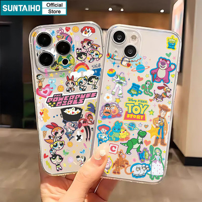 Suntaiho Classic Nhân Vật Hoạt Hình Họa Tiết Ốp Lưng Điện Thoại TPU Trong Suốt Mềm Cao Cấp Chống Sốc Cho iPhone 11 12 13 14 15 16 Pro max IP 7 8 Plus Iphon X Xs XR Xs max