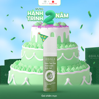 GEL chấm mụn Tràm Trà làm dịu, giảm sưng tấy, ngăn mụn mới, ngừa sẹo NANO TEA TREE ACNE-CARE SPOT GEL 15ML BIBALA
