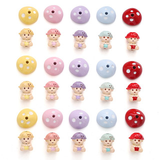 11x13mm Hợp Kim Dễ Thương Nhỏ Gọn Nấm Búp Bê Quyến Rũ Cho DIY Handmade Trang Sức Dây Chuyền Vòng Tay Bông Tai