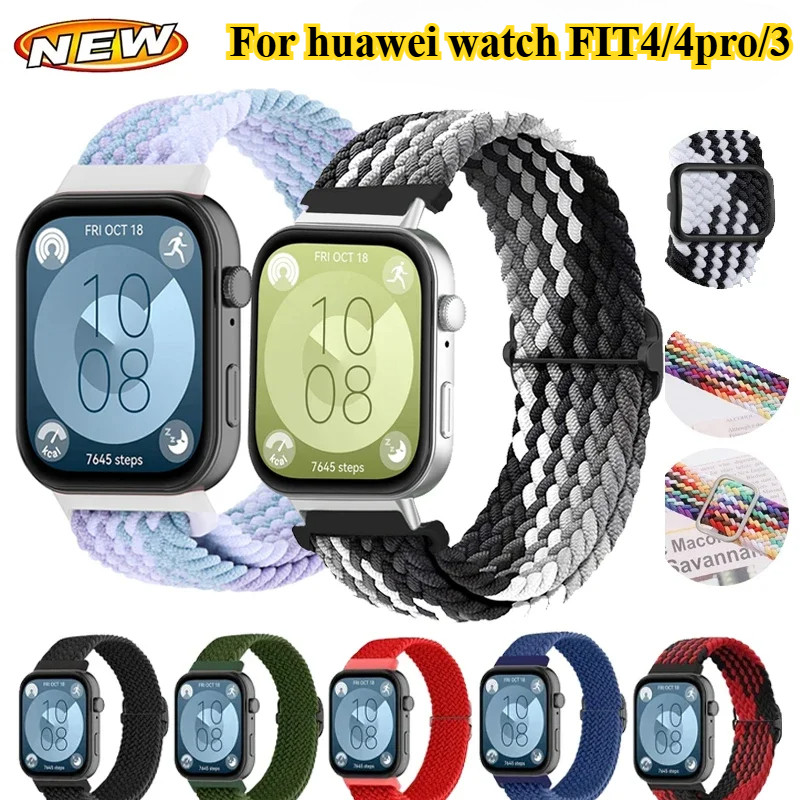 Dây đeo thể thao Nylon cho Huawei Watch Fit 3 cho Huawei Watch Fit 4 / 4pro Dây đeo cổ tay thay thế