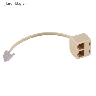 Bộ Chia Điện Thoại JJ RJ11 6P4C 1 Nam Sang 2 Nữ Adapter RJ11 Sang RJ11 Tách Phụ Kiện Điện Thoại VN