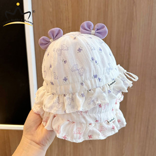 Nơ Dễ Thương Cho Bé Nón Hoạt Hình Nơ In Hình Trẻ Sơ Sinh Người Cá Mũ Mùa Hè Cotton Trẻ Em Bé Gái Mũ Chống Nắng