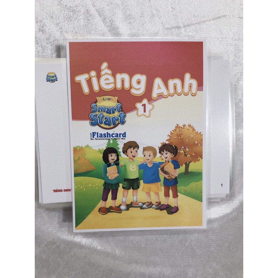 Thẻ Flashcard  Tiếng Anh lớp 1 - 2 - 3 - 4 - 5 Smart Start ép plastic