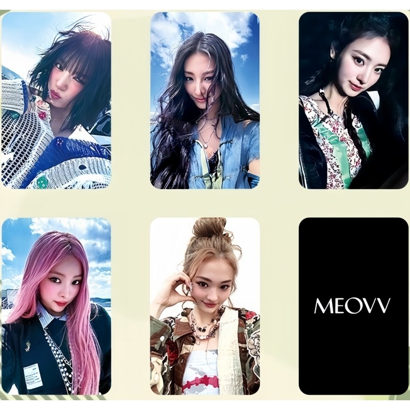 4-5 chiếc MEOVV MY EYES OPEN VVIDE Mini Album Photocards DROP TOP 3.0 KTOWN4U show champion SHOWCASE