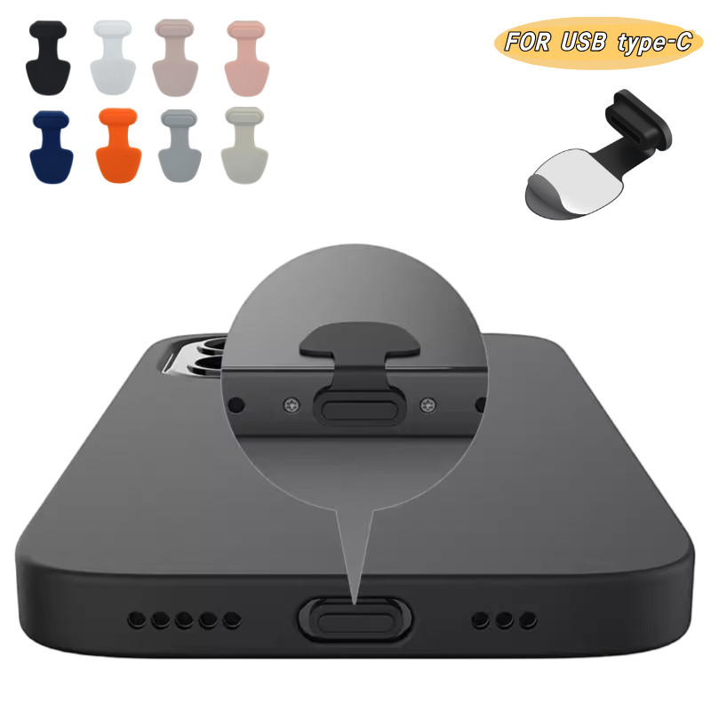 Dành Cho Điện Thoại Samsung 15 / 16 / Type-C Cổng Silicon Bụi Cắm Cổng Sạc iPhone Cổng Điện Thoại Bụi Cắm USB Type-C Bao
