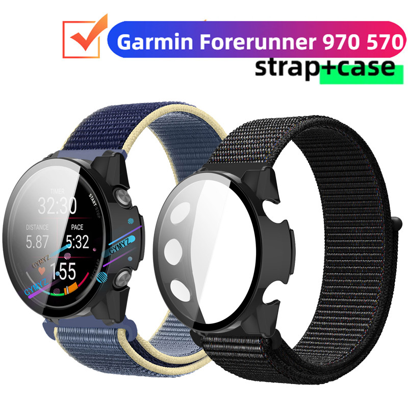 Garmin Forerunner 970 570 Dây đeo Nylon Dây đeo cổ tay thể thao Garmin Forerunner 970 570 Vỏ bảo vệ 