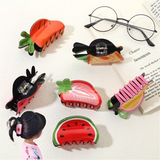 Dễ Thương Màu Kẹo Hình Trái Cây Kẹp Tóc Cho Tóc Cô Gái Cá Mập Phụ Kiện Tóc Phong Cách Hàn Quốc