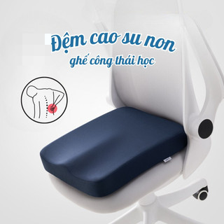 Đệm ngồi cao su non siêu đàn hồi, thiết kế công thái học chống đau xương cụt, giảm đau ê mông Dinohome