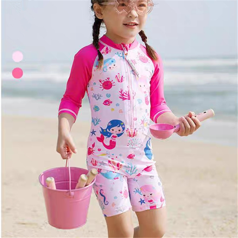 [2-8 Tuổi] Đồ Bơi Trẻ Em Bé Gái Đồ Bơi Trẻ Em Một Mảnh Chống Nắng Lướt Sóng Bộ Đồ Bơi Cho Bé