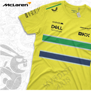 Áo thun đua Mclaren Imola 2024 cổ tròn