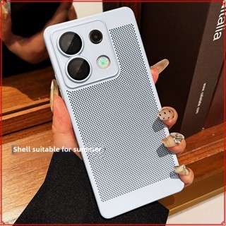 Ốp điện thoại tản nhiệt lưới cho Redmi note 13 12 11 10 PRO / PRO + 4G / 5G 12S 11S 10S 12C Đi kèm vỏ bảo vệ màng ống kính K80 K70 K60 PRO / Vỏ mềm siêu mỏng và nhẹ