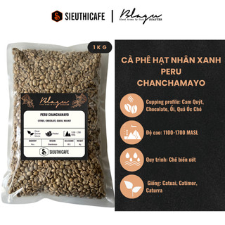 Cà Phê Đặc Sản Hạt Nhân Xanh Blagu Coffee - Green Bean Peru Chanchamayo - Túi 1kg