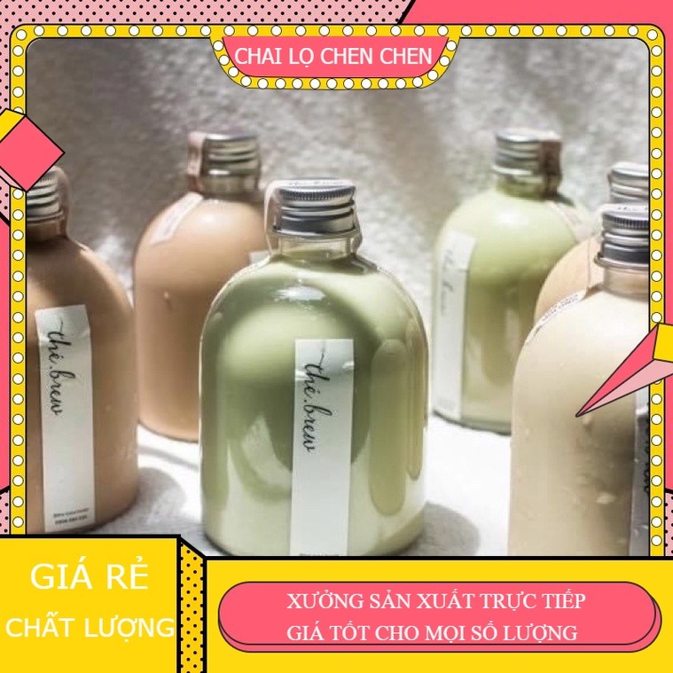 20 CHAI NHỰA TRÒN LÙN 500ML KÈM NẮP