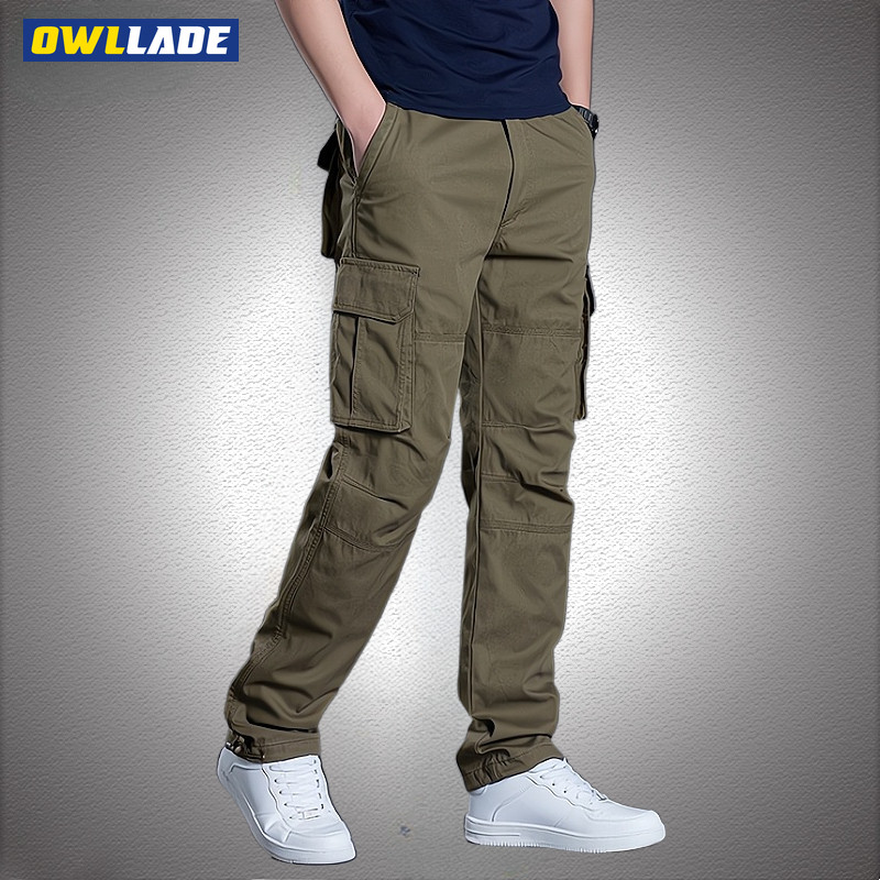 Quần chở hàng OWLADE dành cho nam màu nâu dáng rộng A1111 B02 2T
