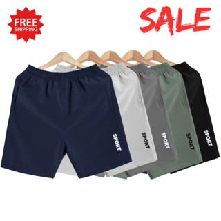 {ƯU ĐÃI} Combo 5 quần short nam SPORT giá rẻ , vải gió trơn túi có khoá kéo, quần đùi nam giá rẻ
