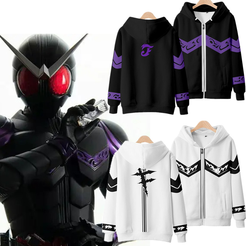 Áo hoodie Kamen Rider W Joker Decade phiên bản 3D, phù hợp cho trẻ em và người lớn, thời trangAnime 